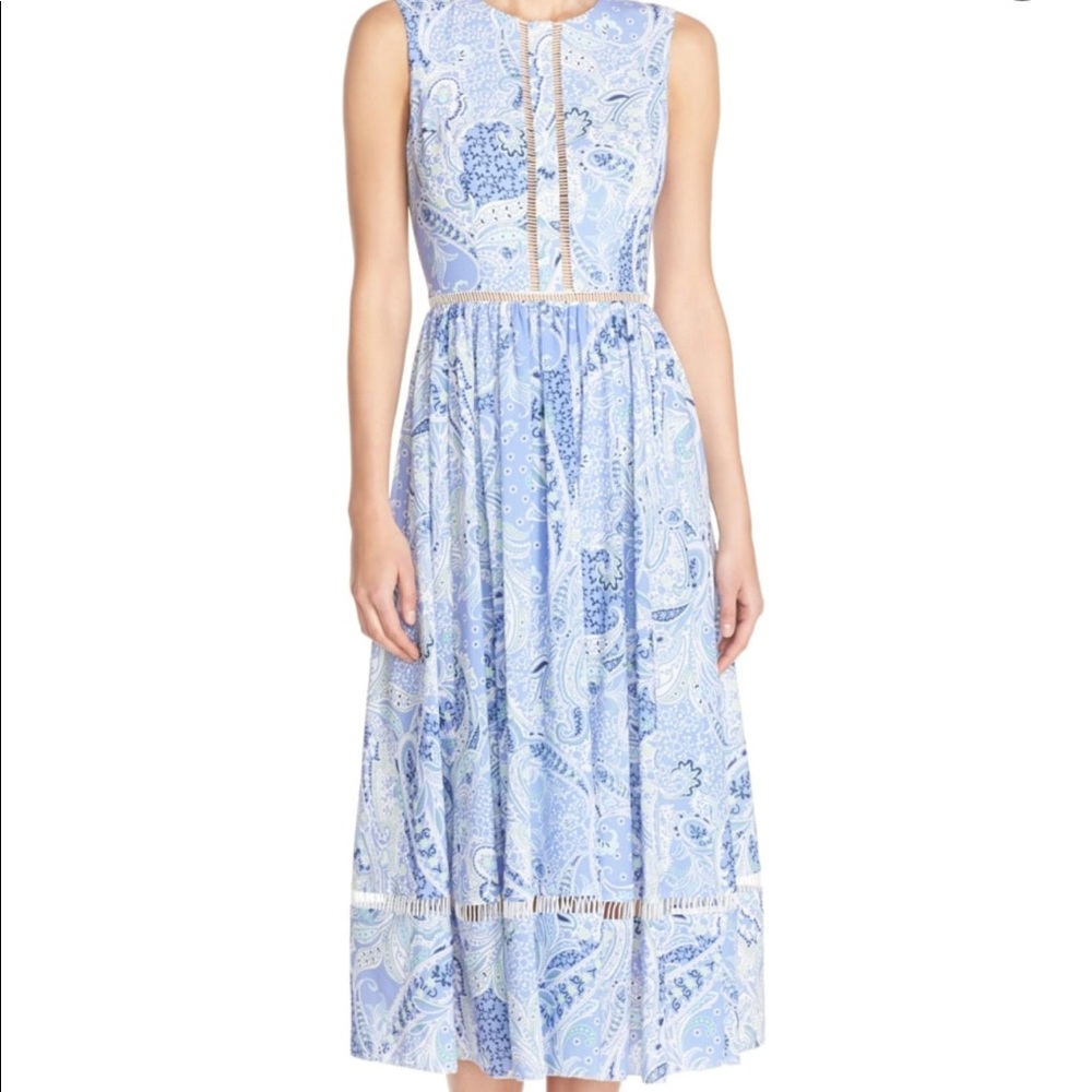 Cynthia Rowley Paisley Midi Dress